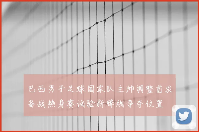 巴西男子足球国家队主帅调整首发备战热身赛试验新锋线争夺位置